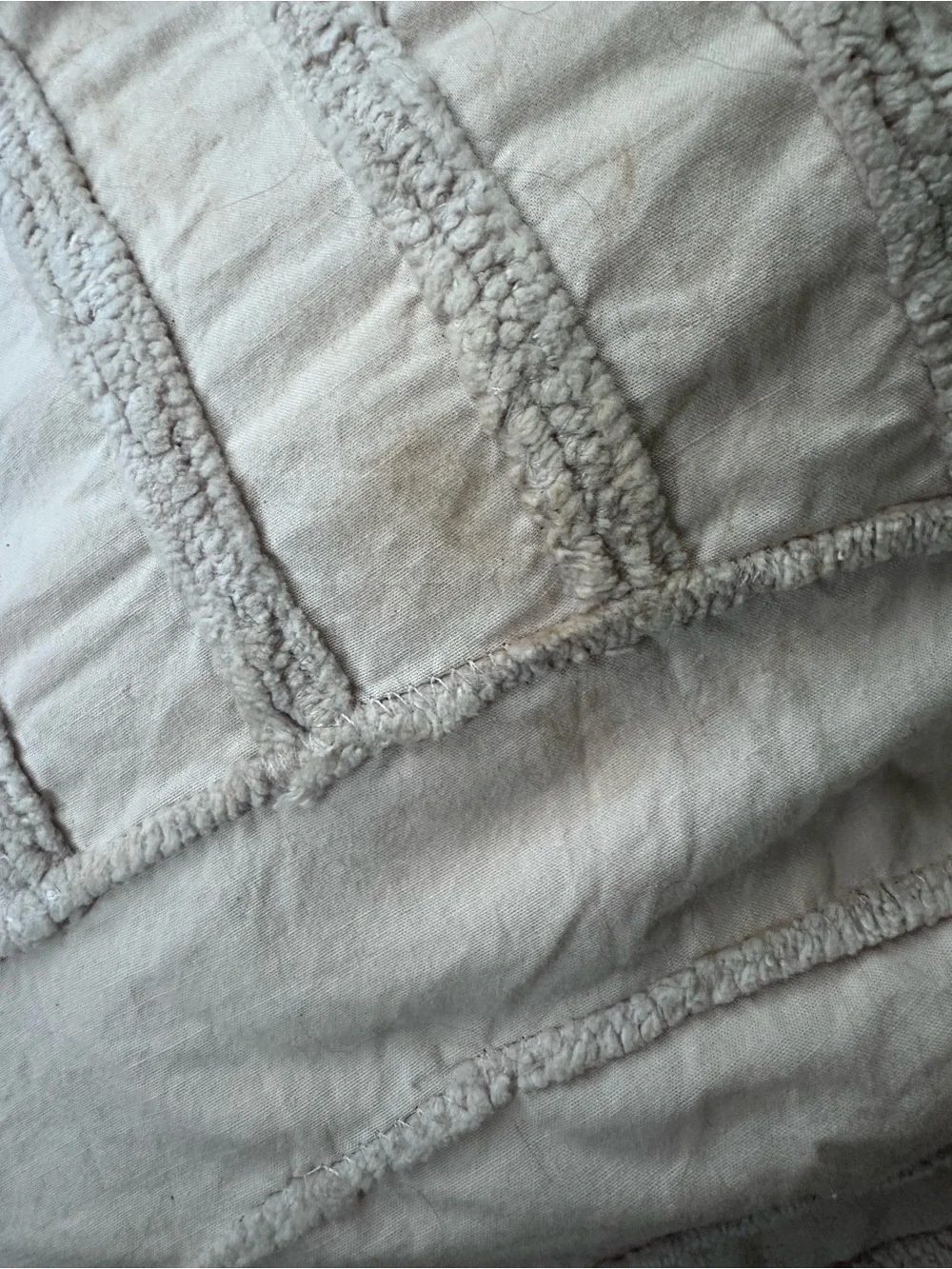 Anthropologie Blush Pink Quilted Duvet Cover with 2 King Shams
